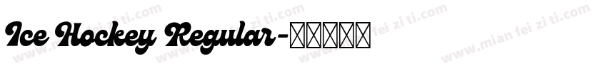 Ice Hockey Regular字体转换